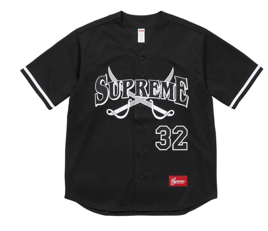 SUPREME-Swords Baseball Jersey-FW25KN12