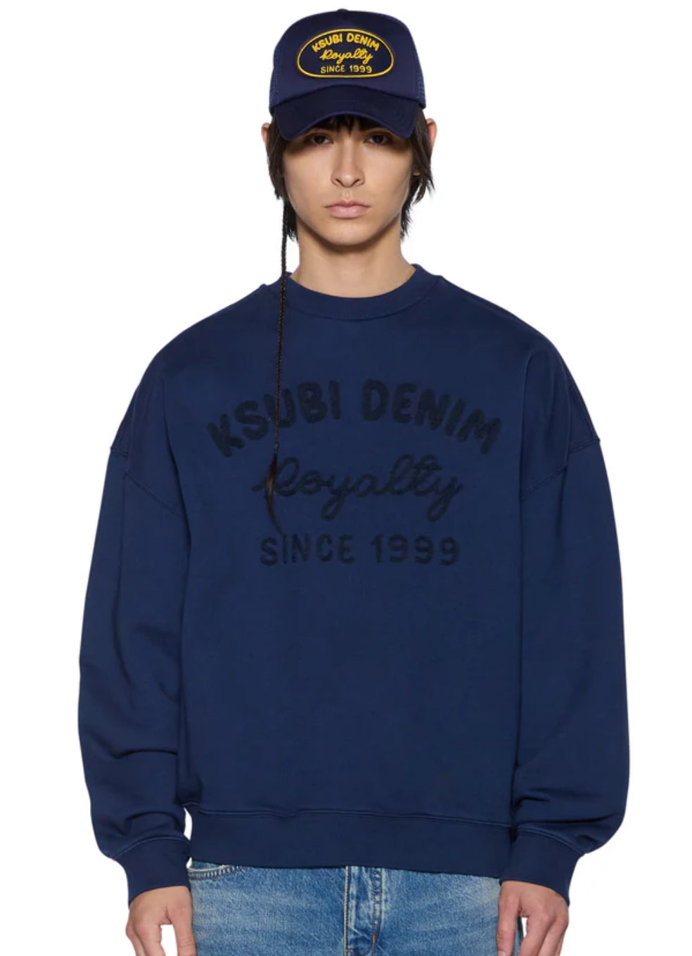 KSUBI-Mekanik Crewneck Ink Blue-MFA25FL013