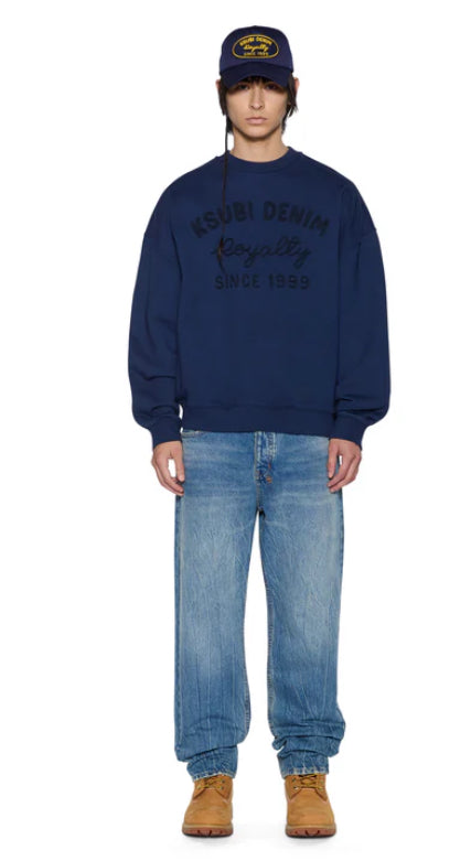 KSUBI-Mekanik Crewneck Ink Blue-MFA25FL013
