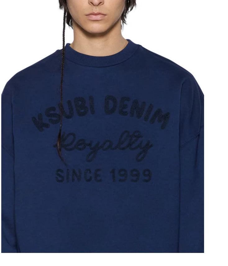 KSUBI-Mekanik Crewneck Ink Blue-MFA25FL013