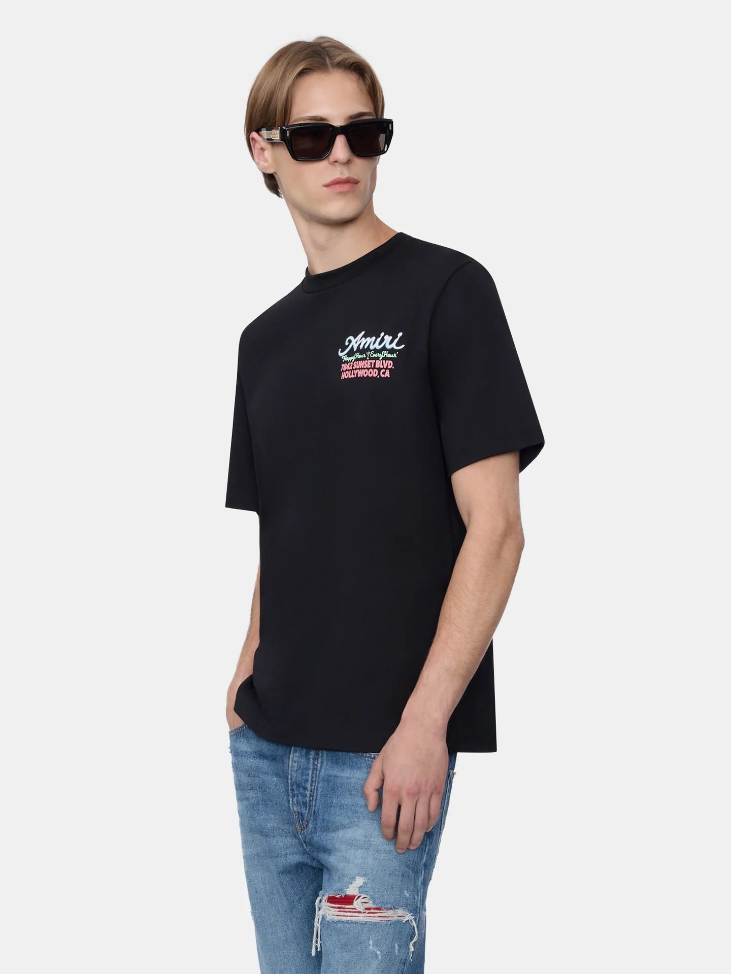 AMIRI-AMIRI NEON LIGHTS OVERSIZED TEE-