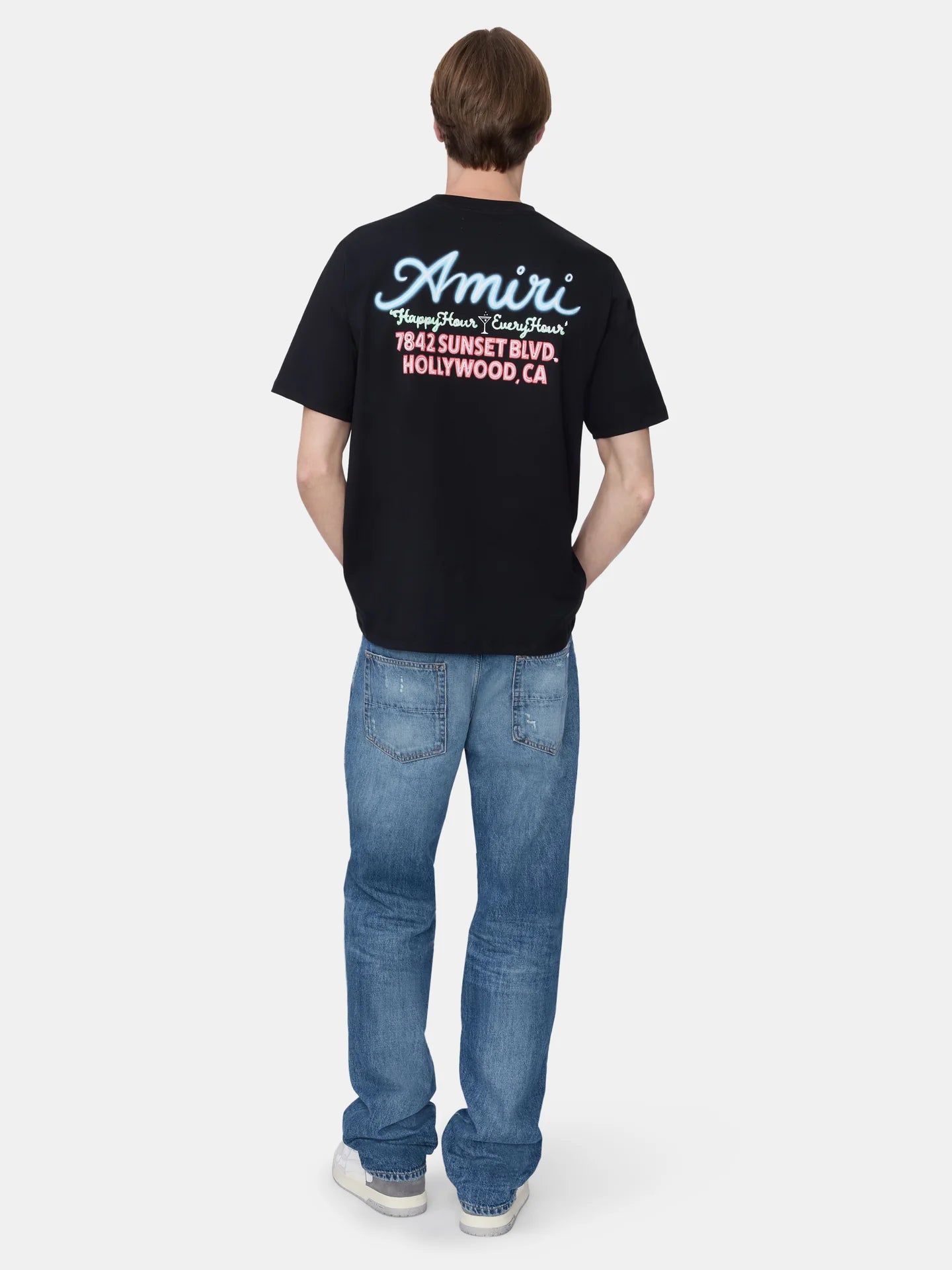 AMIRI-AMIRI NEON LIGHTS OVERSIZED TEE-