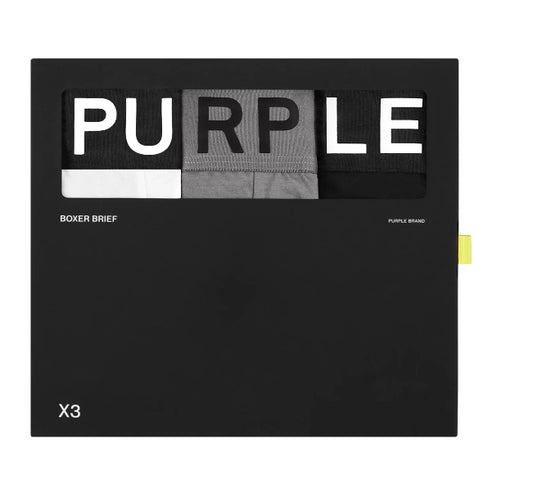 PURPLE-Purple Brand Boxer Brief Three Pack - Multi-P802-MCMG224