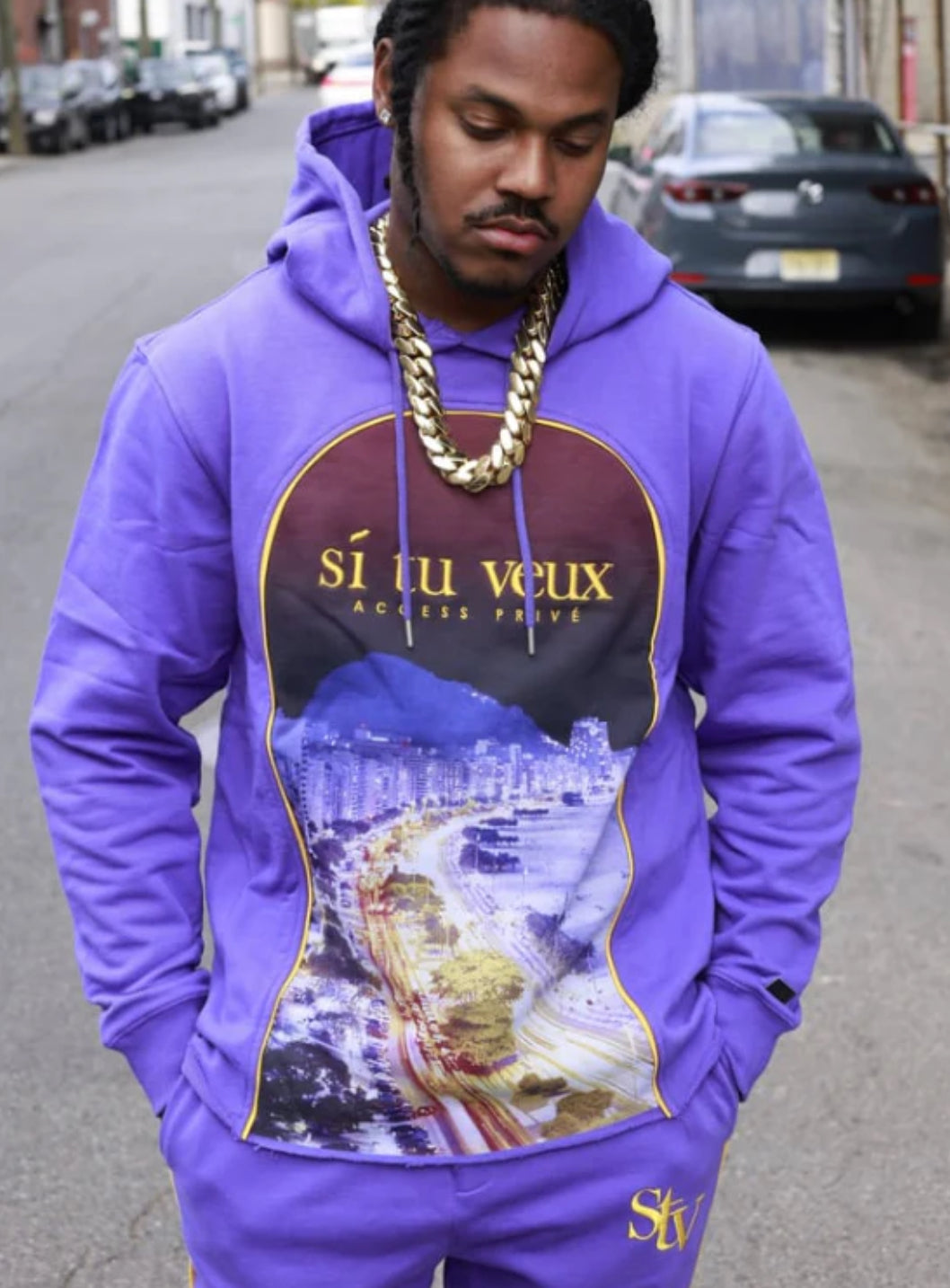 SI TU VEUX RIVIERA HOODIE - VIOLET PURPLE - TV0101