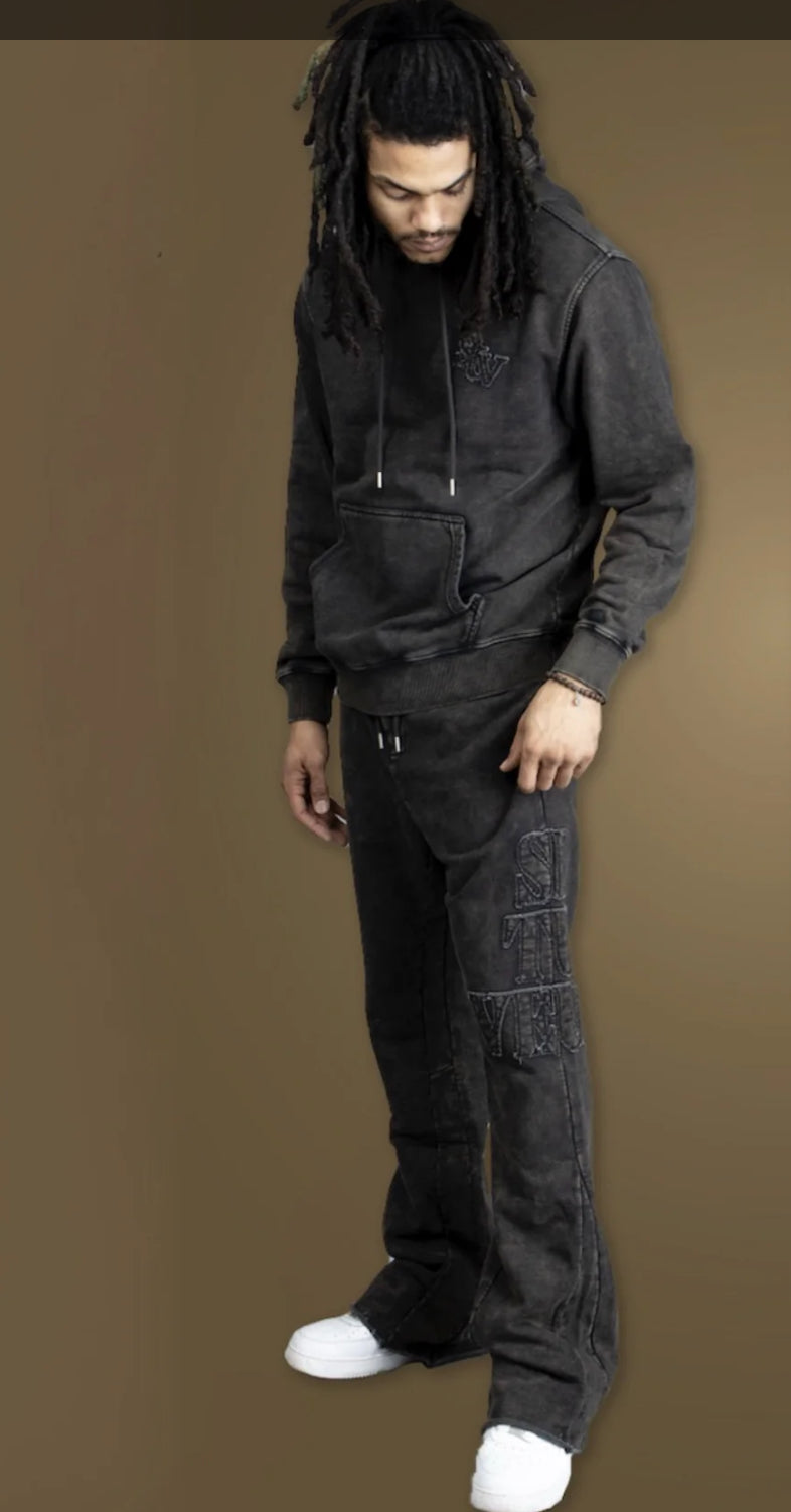 SI TU VEUX CORE 2.0 HOODIE - WASHED BLACK - TV0107