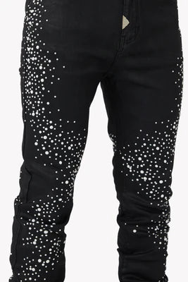GUAPI-OBSIDIAN BLACK PEARLS DENIM-5810BPD