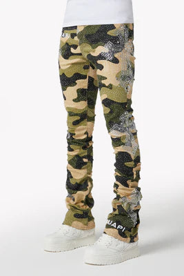 GUAPI-CAMO CROSS DENIM-590CCD