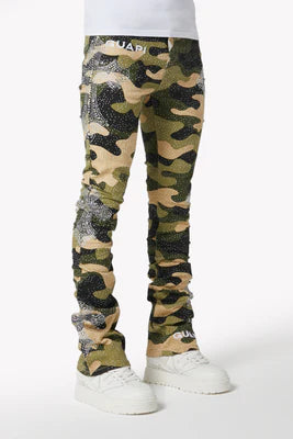 GUAPI-CAMO CROSS DENIM-590CCD