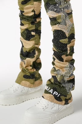 GUAPI-CAMO CROSS DENIM-590CCD