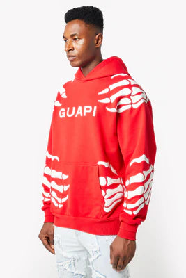 GUAPI-BLOOD RED HELL DRAGGER HOODIE-386BRHDHS