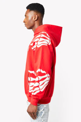 GUAPI-BLOOD RED HELL DRAGGER HOODIE-386BRHDHS