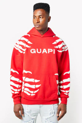 GUAPI-BLOOD RED HELL DRAGGER HOODIE-386BRHDHS