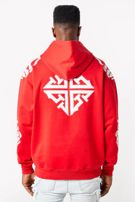 GUAPI-BLOOD RED HELL DRAGGER HOODIE-386BRHDHS