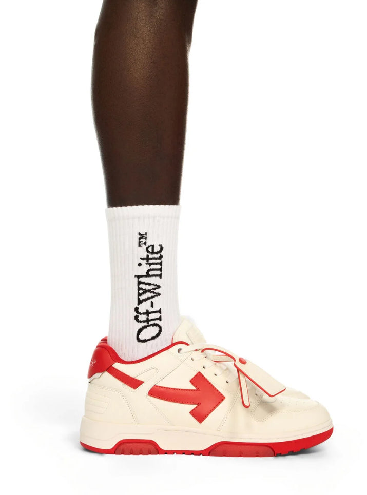 OFF-WHITE-Out Of Office Leather Sneakers-OMIA189F25LEA0010125