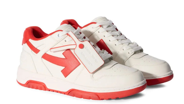 OFF-WHITE-Out Of Office Leather Sneakers-OMIA189F25LEA0010125