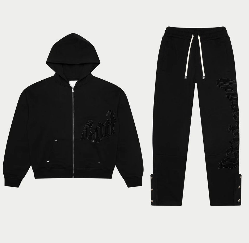 GODSPEED-OG Logo Sweatsuit (Double Black)