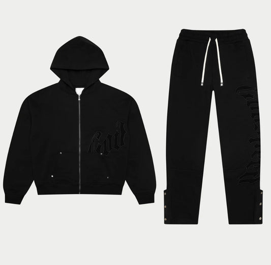 GODSPEED-OG Logo Sweatsuit (Double Black)