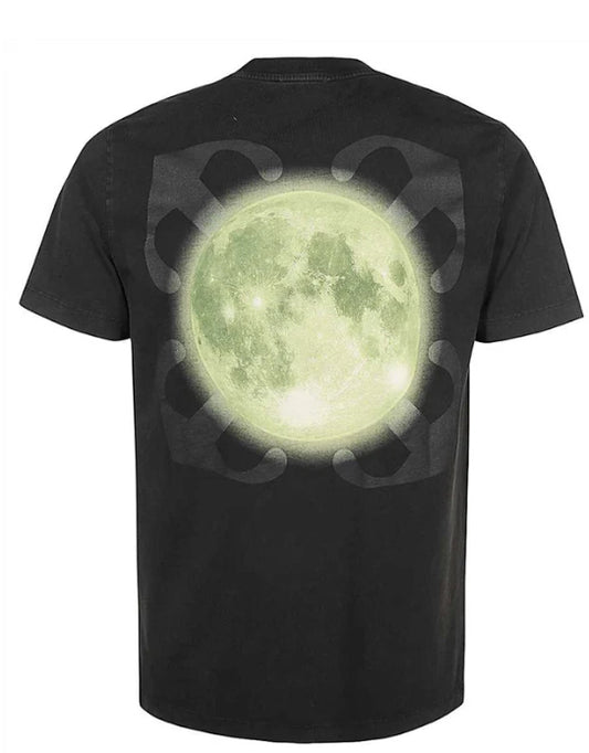OFF-WHITE OMAA027F23JER011 SUPER MOON SLIM T-SHIRT - BLACK