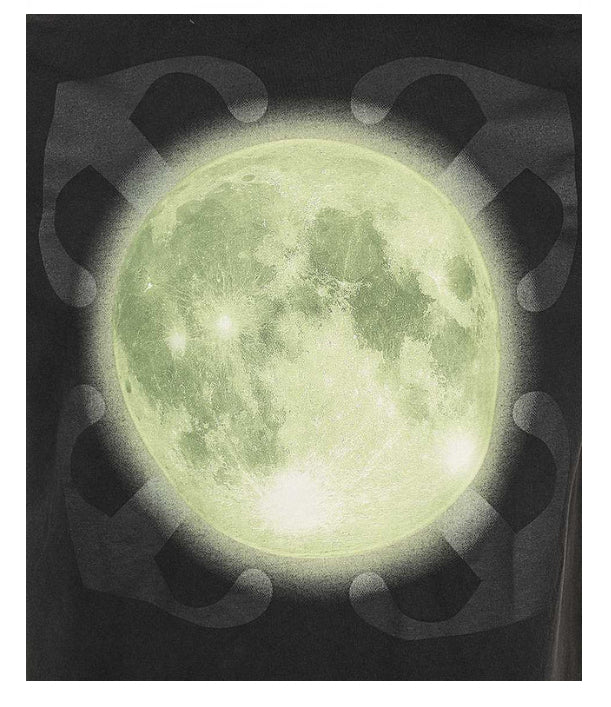 OFF-WHITE OMAA027F23JER011 SUPER MOON SLIM T-SHIRT - BLACK