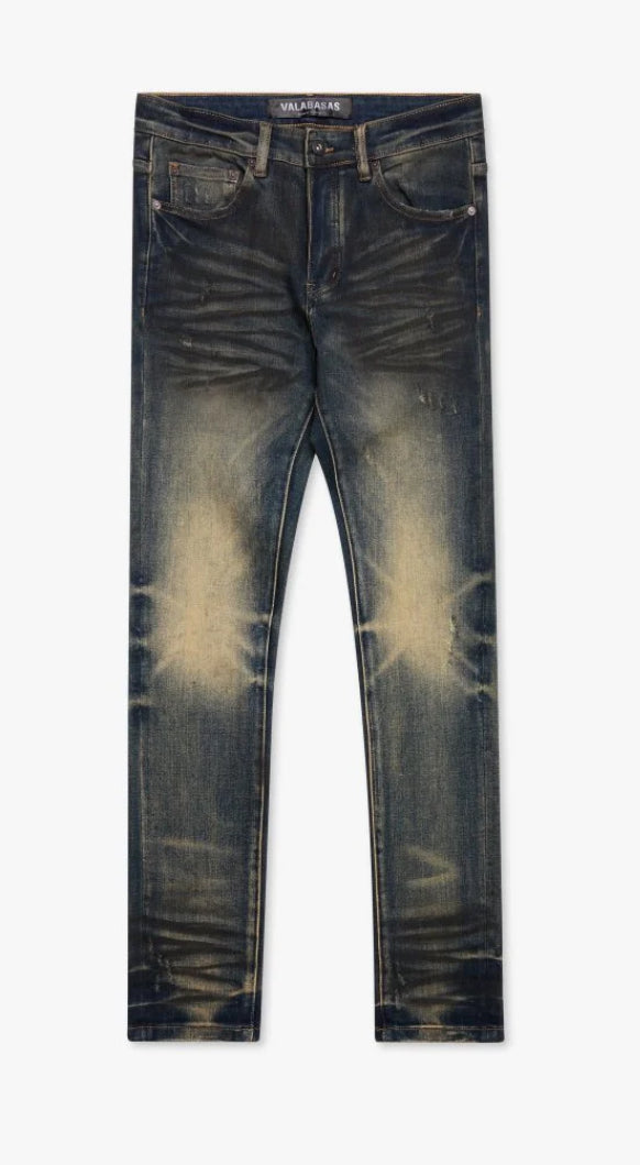 VALABASAS-MR.FLEX SKINNY JEAN BLUEV INTAGE-VLBS-VJ1-002
