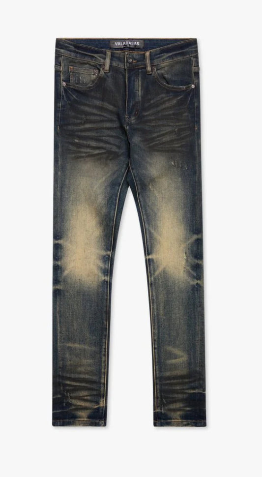 VALABASAS-MR.FLEX SKINNY JEAN BLUEV INTAGE-VLBS-VJ1-002