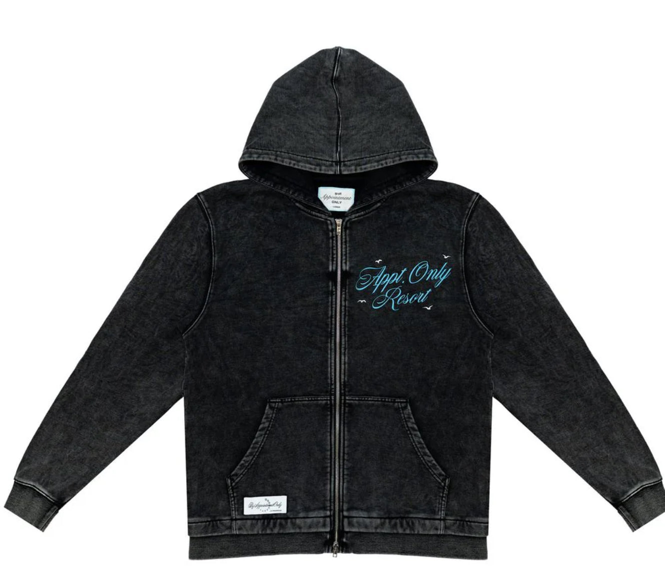 BY APPOINTMENT ONLY APPT RESORT ZIP HOODIE-BAO-FW25-039