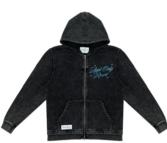 BY APPOINTMENT ONLY APPT RESORT ZIP HOODIE-BAO-FW25-039