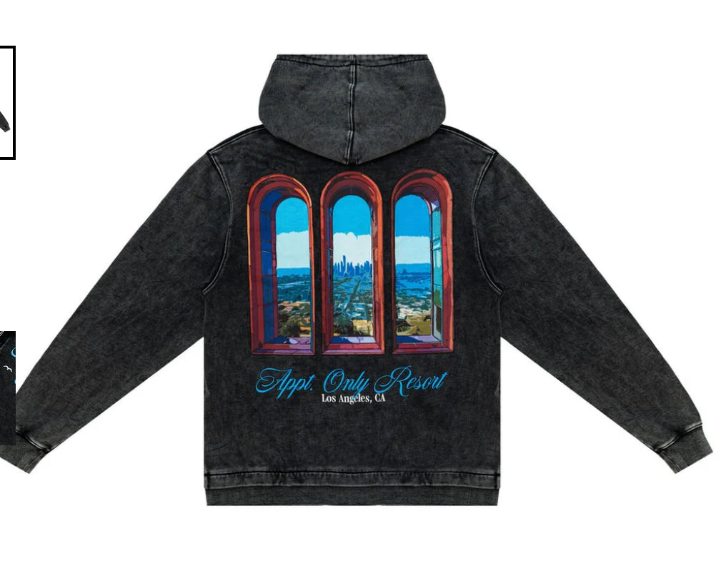 BY APPOINTMENT ONLY APPT RESORT ZIP HOODIE-BAO-FW25-039