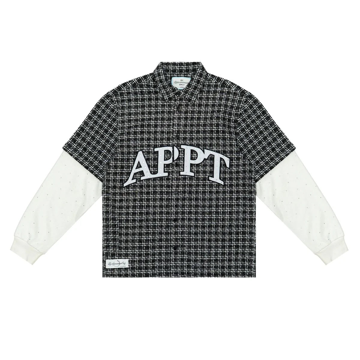 BY APPOINTMENT ONLY-Static Flannel Button-Up (Black)