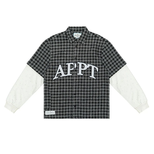 BY APPOINTMENT ONLY-Static Flannel Button-Up (Black)