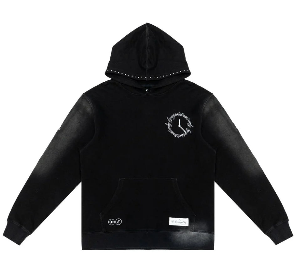 BY APPOINTMENT ONLY OBSIDIAN VINTAGE WASH HOODIE-BAO-FW25-010