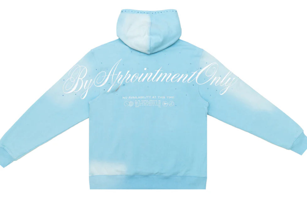 BY APPOINTMENT ONLY OBSIDIAN VINTAGE WASH HOODIE-BAO-FW25-011