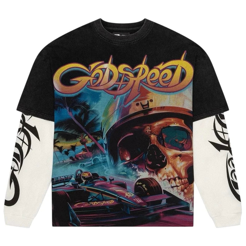 GODSPEED F1 DREAMS LAYERED T SHIRT (BLACK)