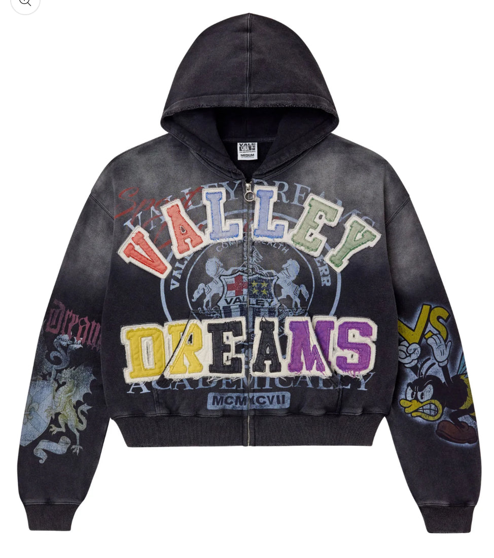 VALE FOREVER -BLASTED ZIP UP