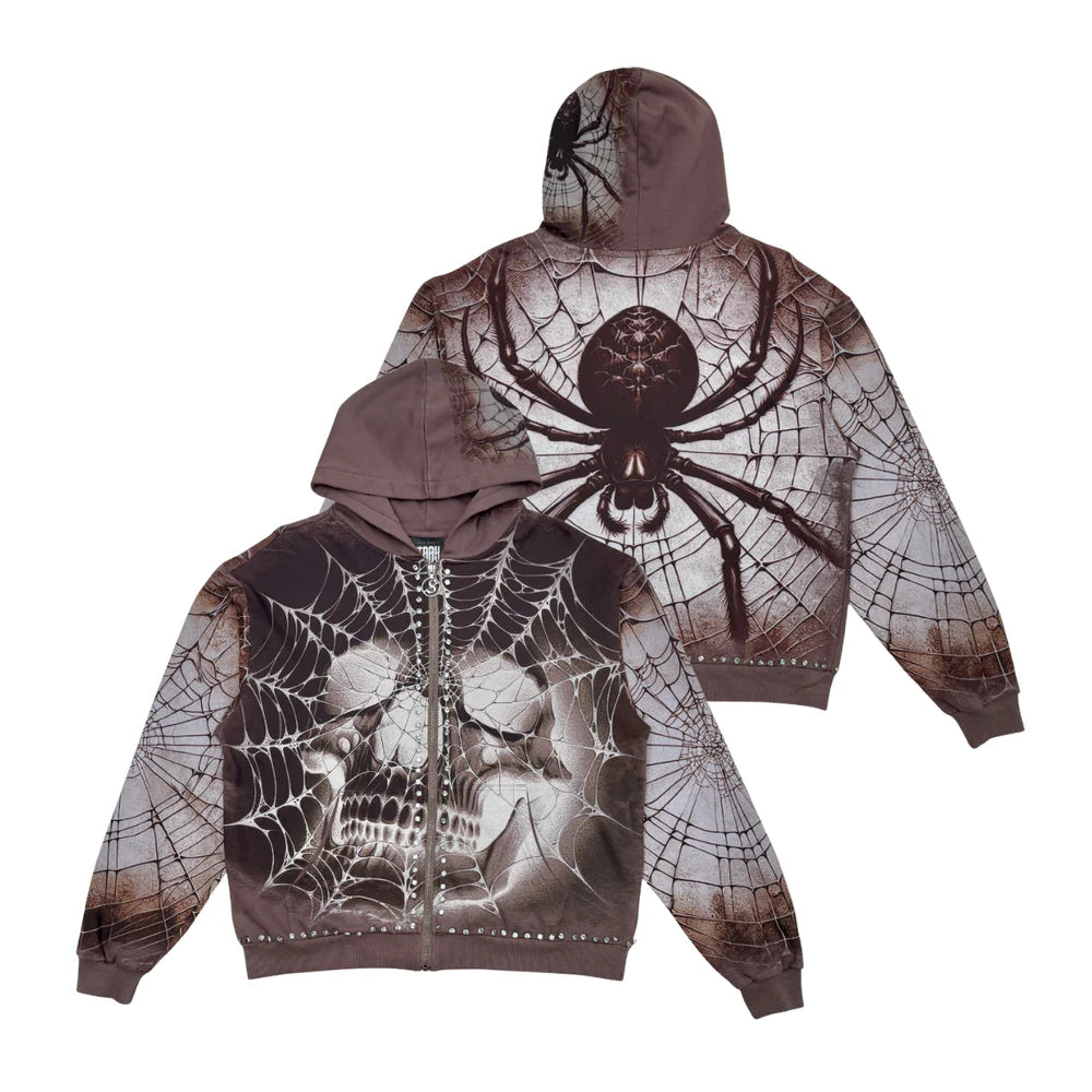 Stray Hoodie - Spider - Cocoa - ST1549