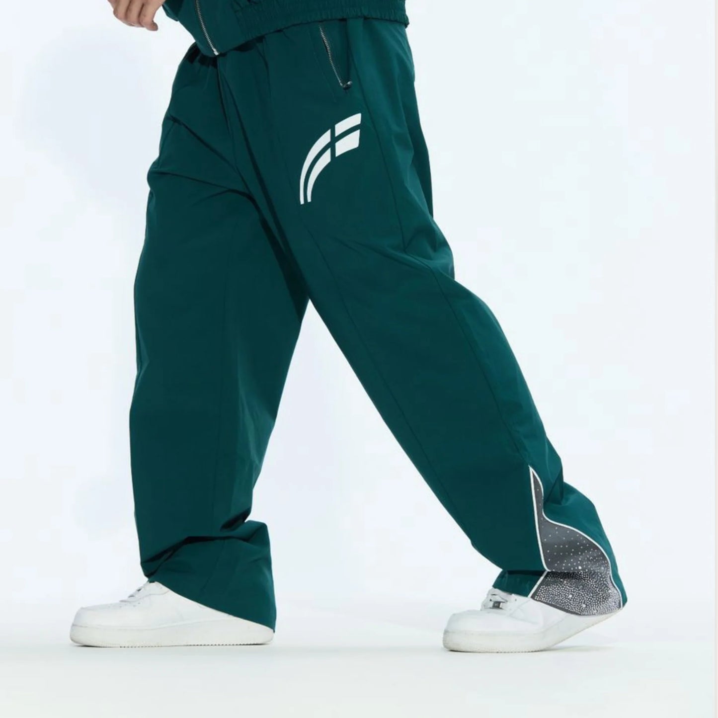 Rvs Labs "Astral" Windbreaker Pants (Emerald/Grey)