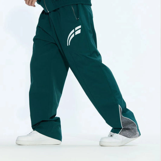 Rvs Labs "Astral" Windbreaker Pants (Emerald/Grey)