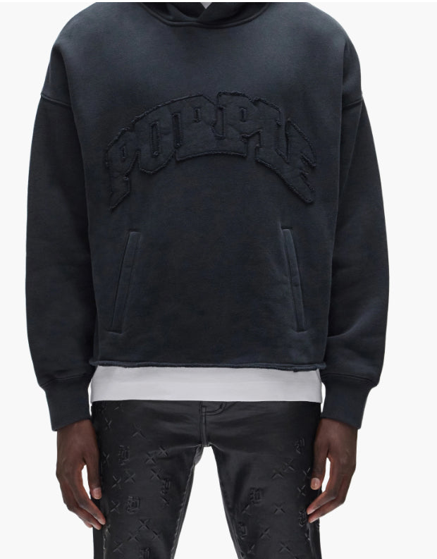 PURPLE-Slab Wordmark Hoodie-M4104-HBSA126