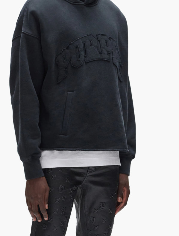 PURPLE-Slab Wordmark Hoodie-M4104-HBSA126