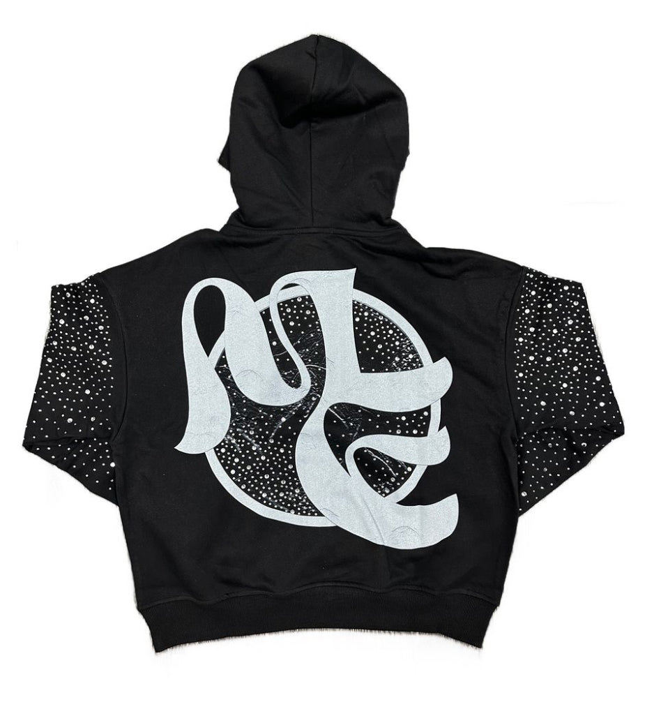 MIXED EMOTION-Archer Rhinestone Hoodie