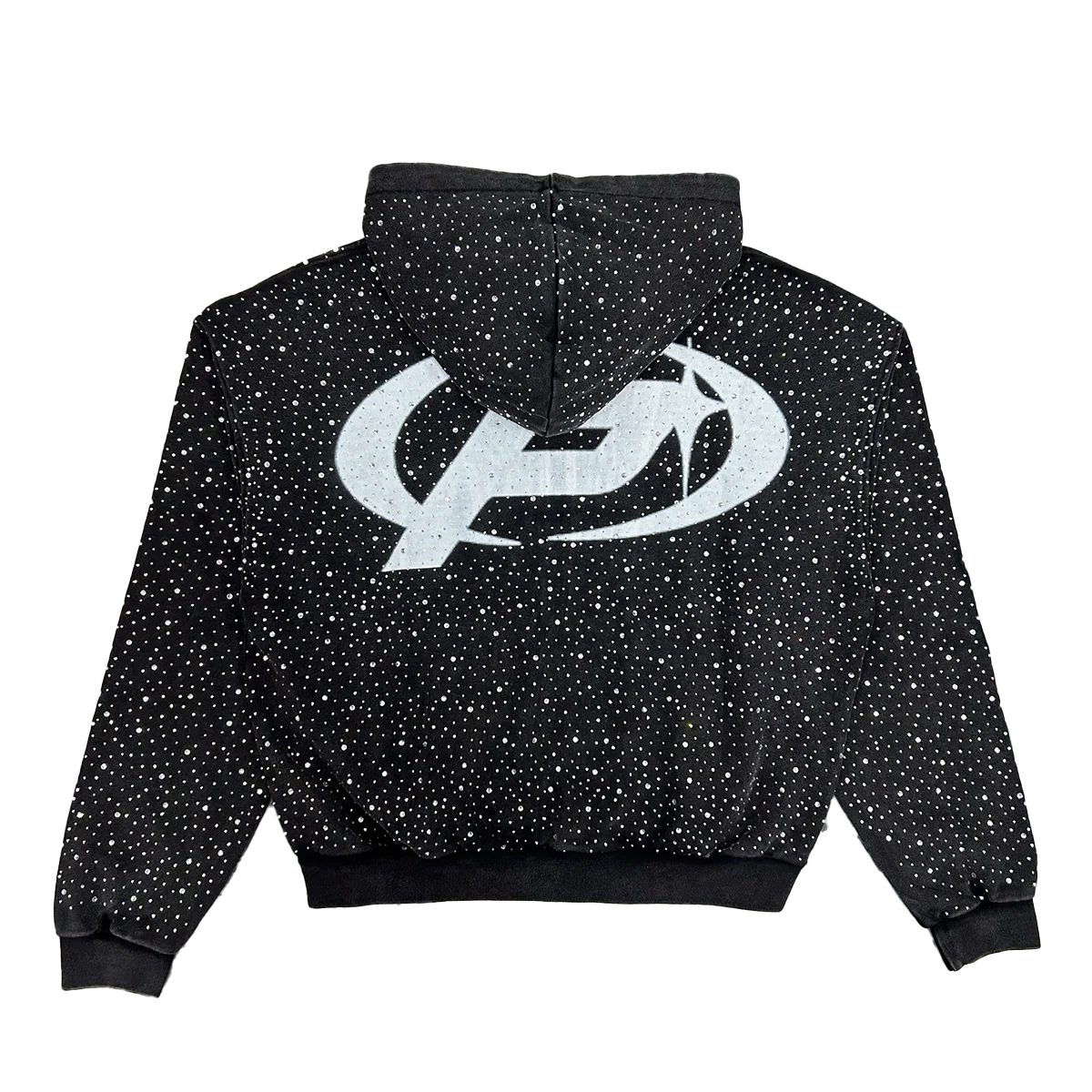 PRESTIGE-Prestige Collection | Diamond Dust Zip Hoodie - Black