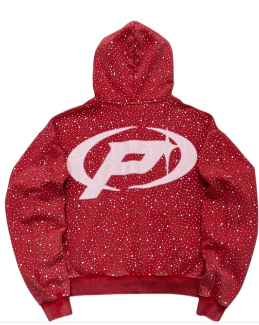 PRESTIGE DIAMOND HOODIE - RED