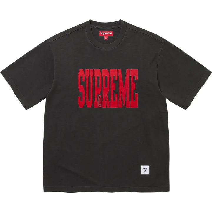 Supreme CHROME BLACK Stretch Appliqué S/S Top