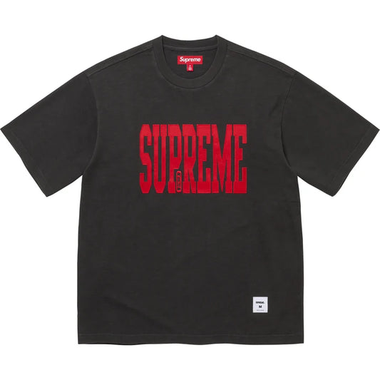 Supreme CHROME BLACK Stretch Appliqué S/S Top