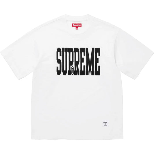 Supreme white Stretch Appliqué S/S Top