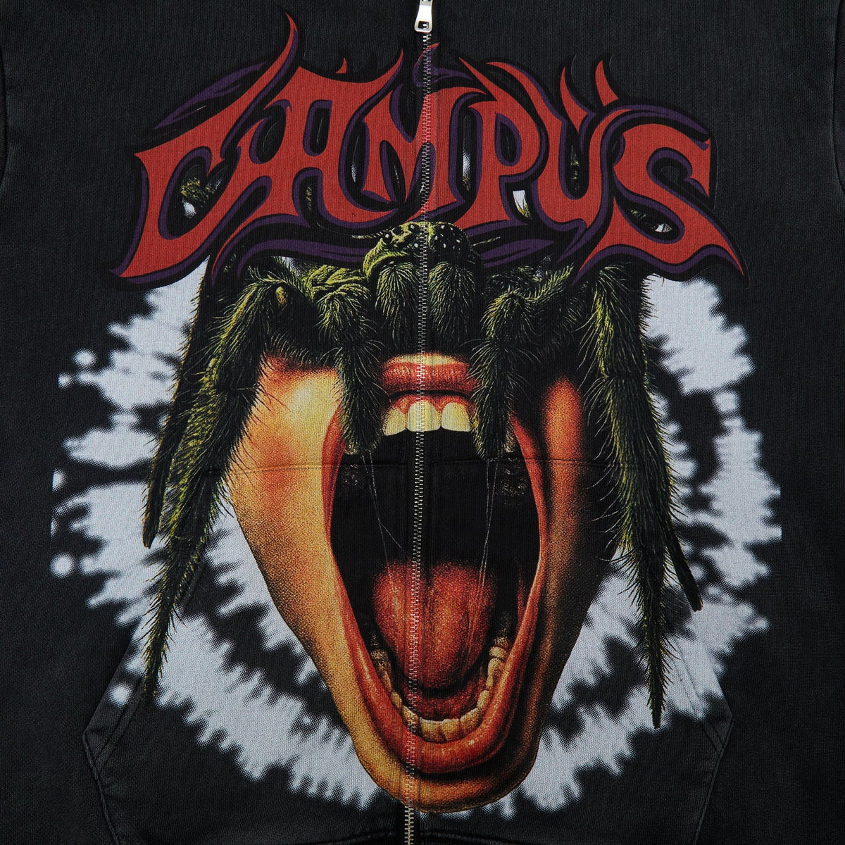 CAMPUS Void Zip-Up Hoodie - Black