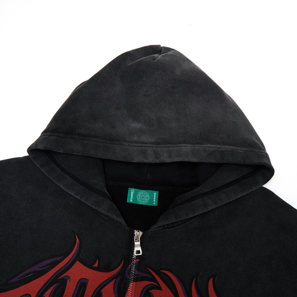 CAMPUS Void Zip-Up Hoodie - Black