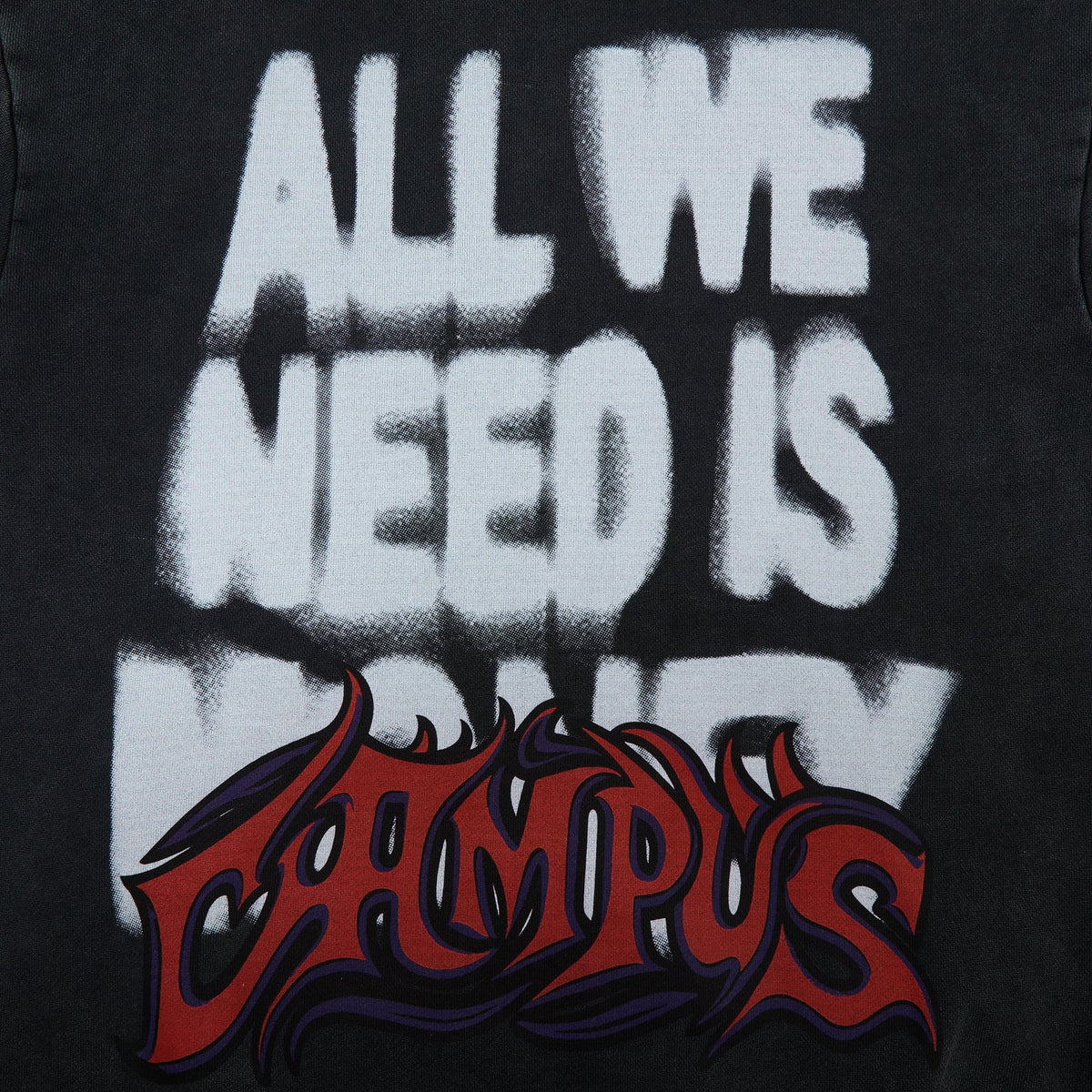 CAMPUS Void Zip-Up Hoodie - Black