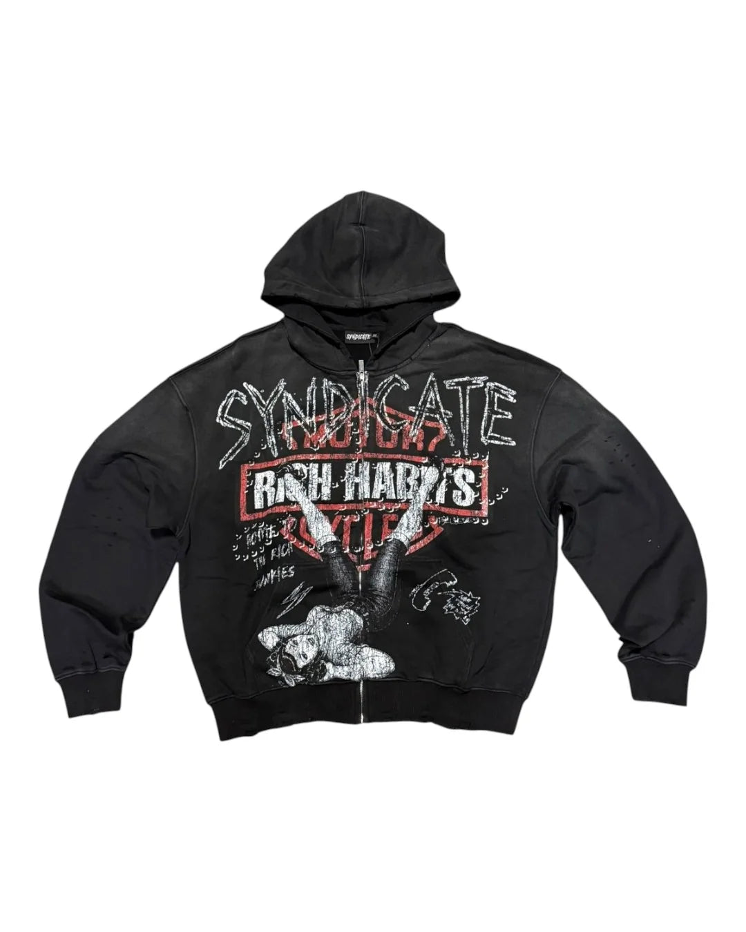 The Syndicate Rich Habits Black Zip Hoodie