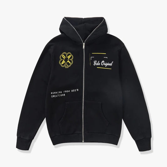 GALA SHOT IN THE DARK FULL ZIP-UP HOODIE-G-SP-24-004